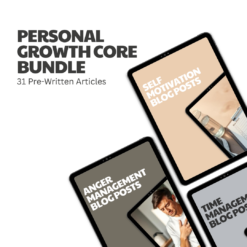 Personal Growth Core Bundle - 31 Pre-Written Articles