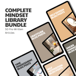 Complete Mindset Library Bundle – 50 Pre-Written Articles